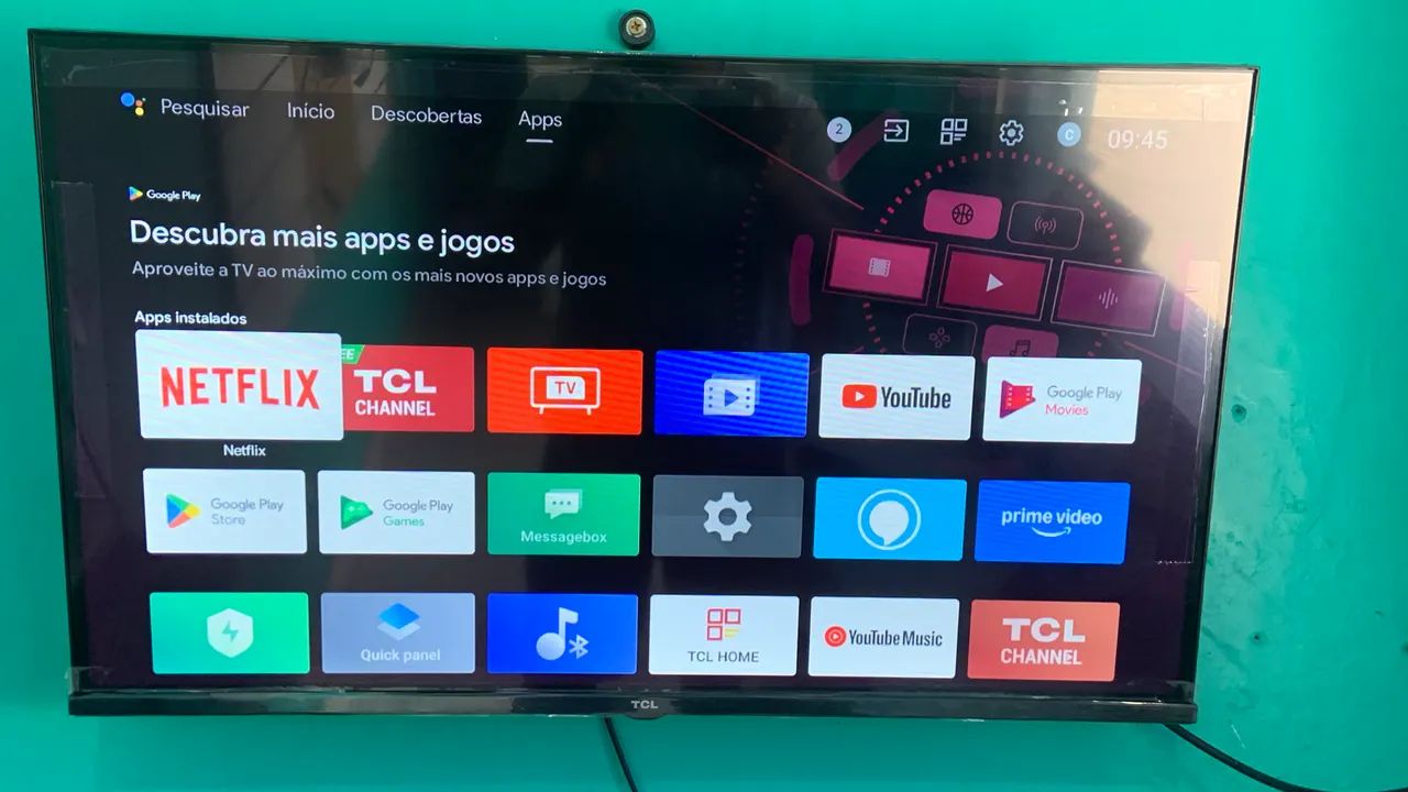 TV ANDROID TCL 32 POLEGADAS BORDA INFINITA SEMI NOVA  - Foto 5