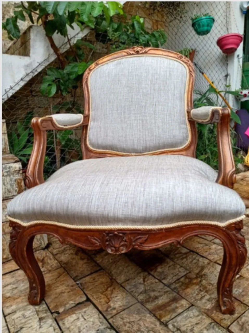 Poltrona Clássica Luiz XV - Foto 5