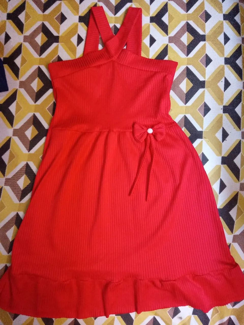 Vestido Infantil Vermelho - Foto 2