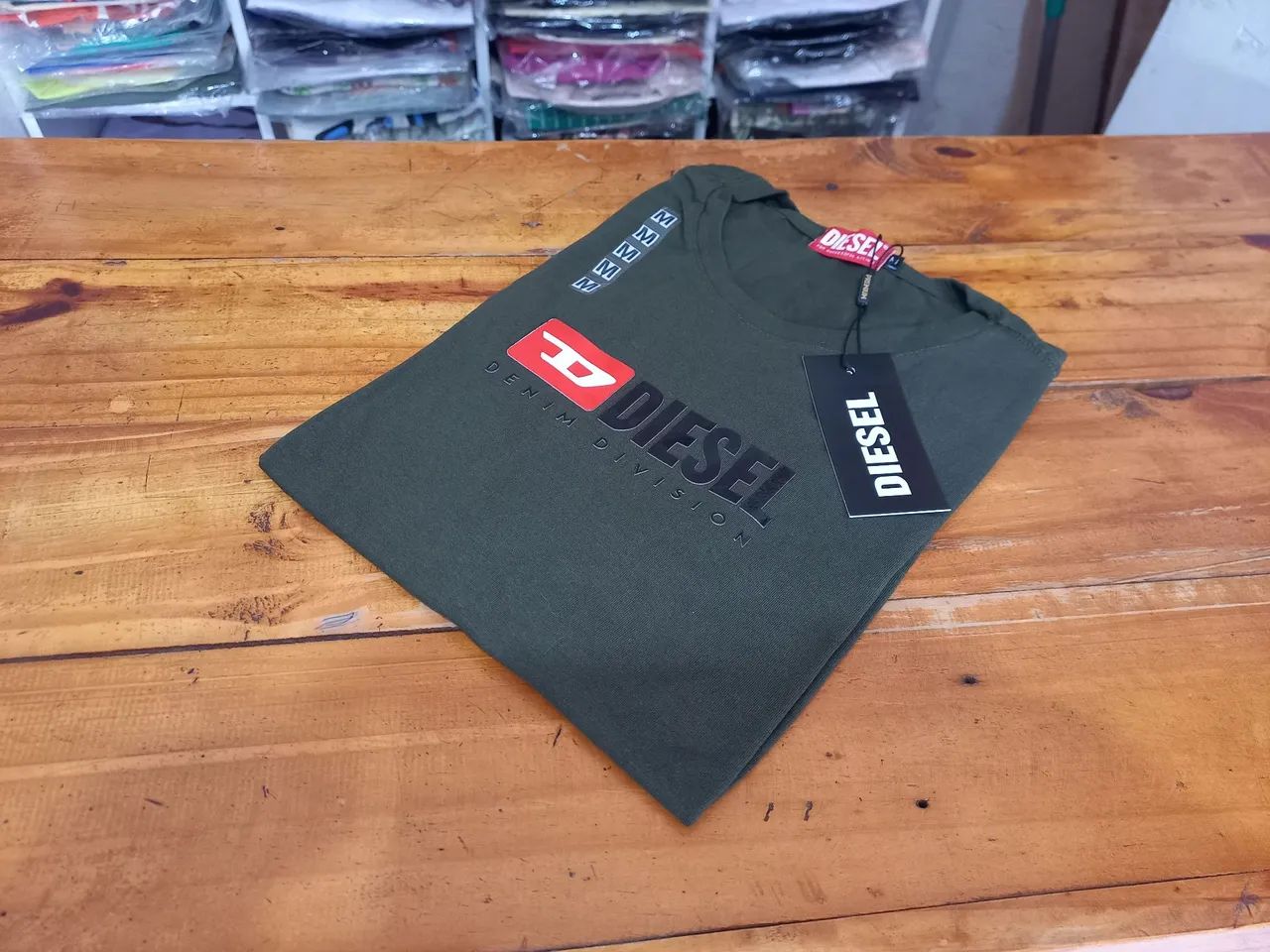 Camisetas masculina gola careca na malha com elástano 40.1