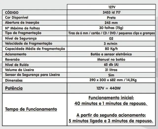 Fragmentadora Secreta S300D - 30 folhas / CD / Cartões - Foto 2