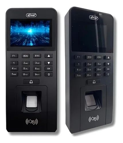 Relógio Controle De Ponto Digital Lcd Com Biometria Re1033 Preto - Foto 3