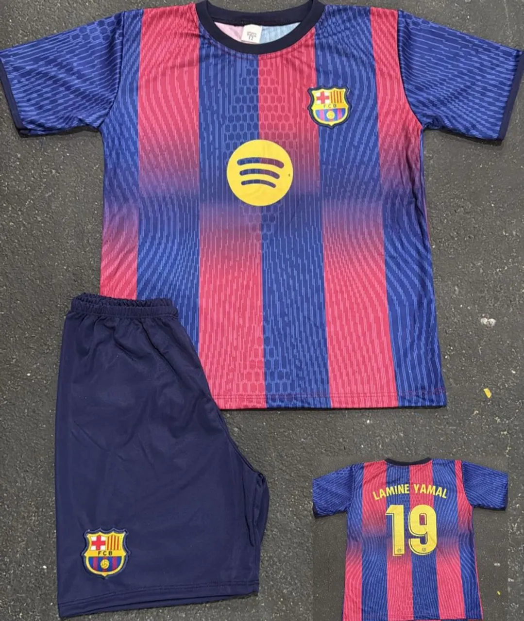 Uniforme futebol infantil Barcelona 02 a 14 anos