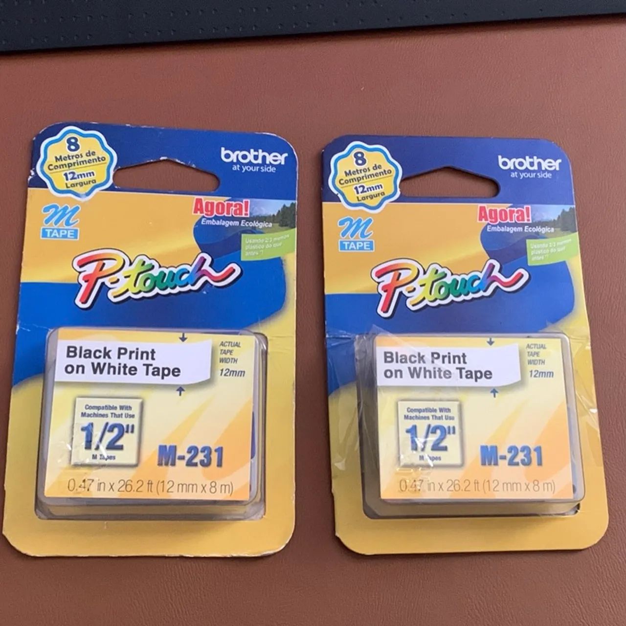 Fita Rotuladora Brother P-touch M-231 - 12mm