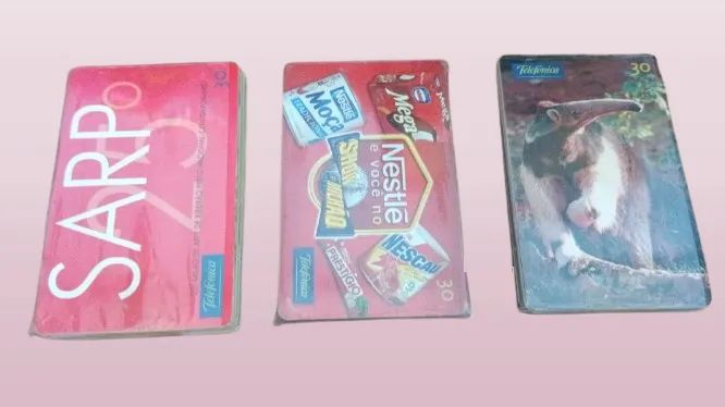 Lote com 520 cartões telefônicos séries fechadas para a sua coleção (só filé)