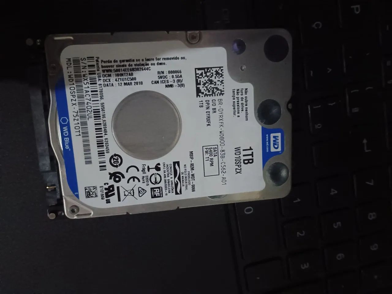 HD WD Blue 1TB 10SPZX