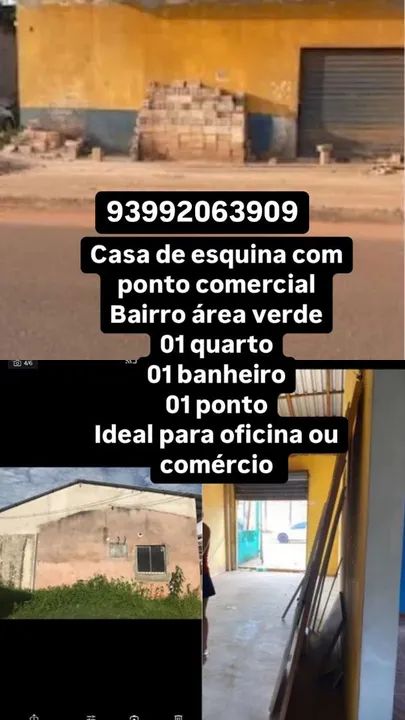 Casa de esquina com ponto comercial