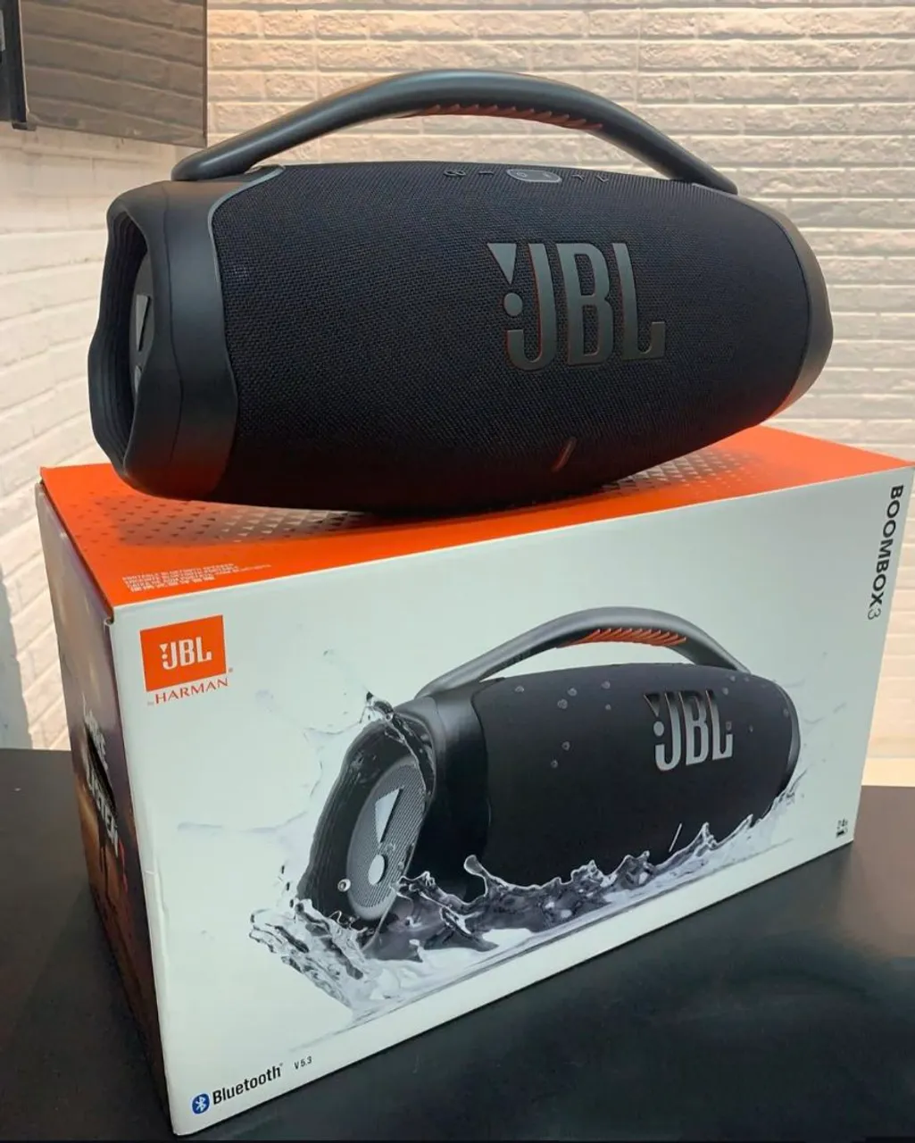 CAIXA DE SOM JBL BOOMBOX 3 ORIGINAL - Som potente e à prova d'água!