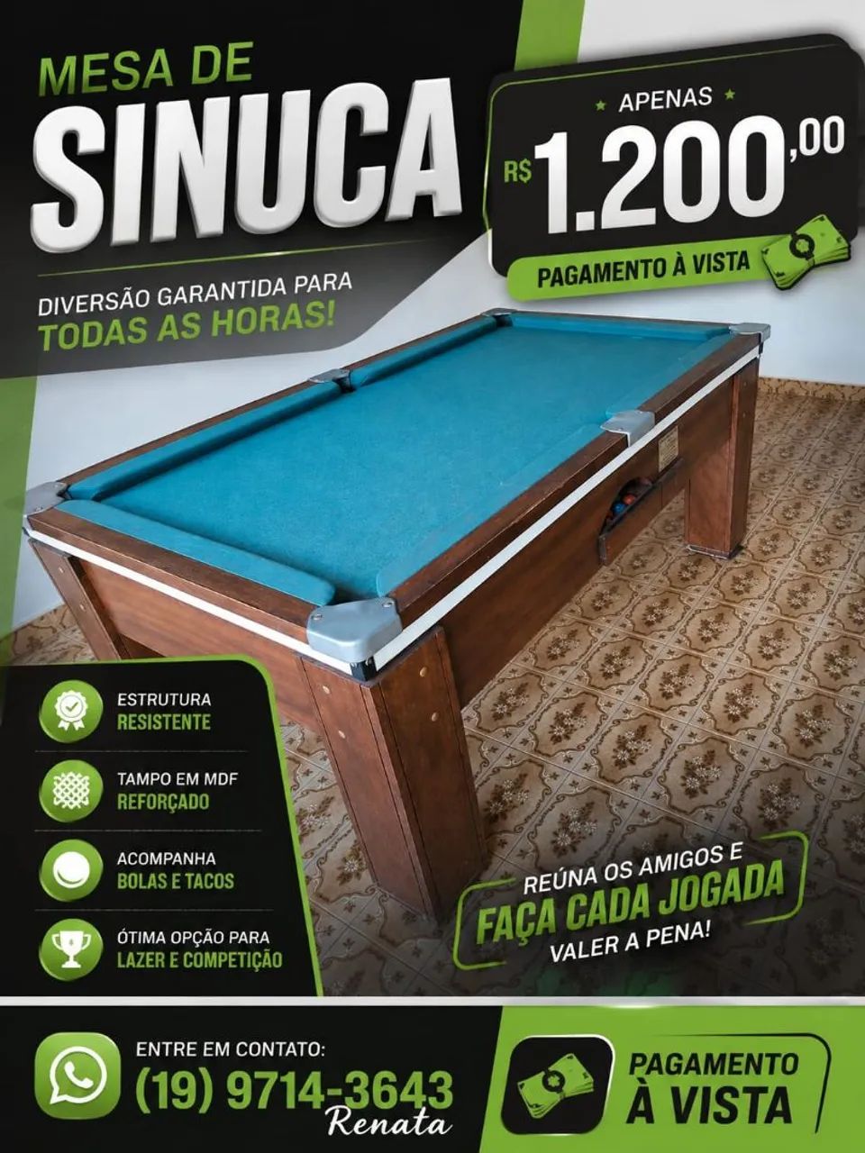 Mesa de Sinuca 
