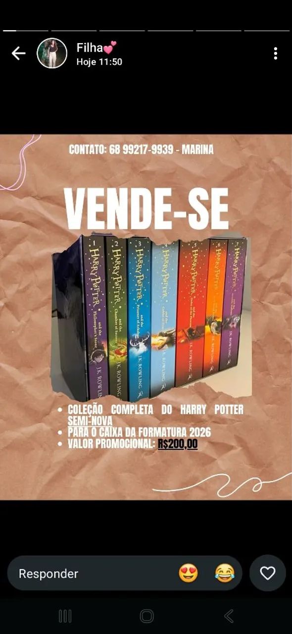 Vendo livro original 
