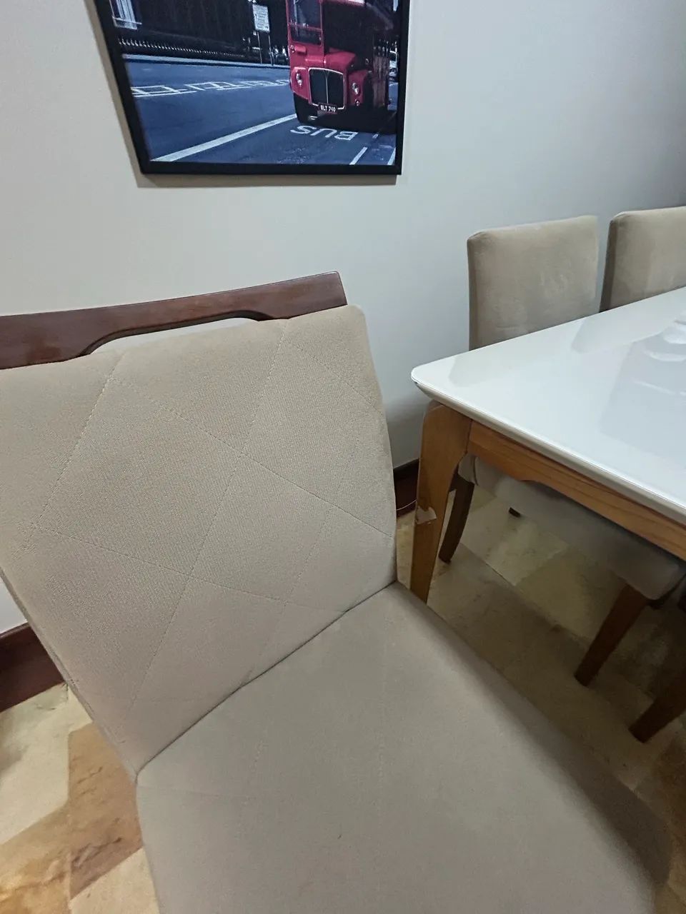 Conjunto mesa com 6 cadeiras 160cm X 90cm - Foto 3