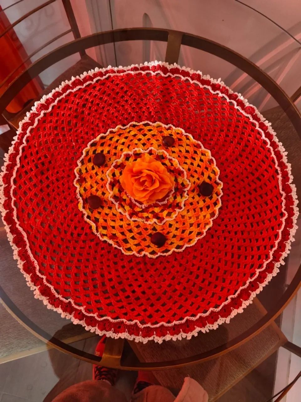Vendo centro de mesa de crochet. - Foto 3