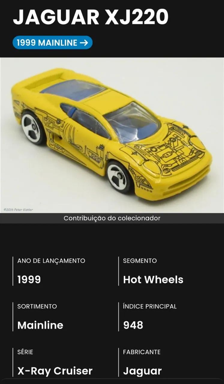 Hotweels Jaguar XJ220