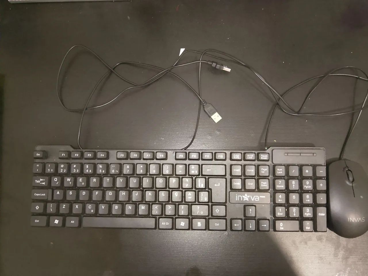 Teclado inva prime e mouse invas e hub