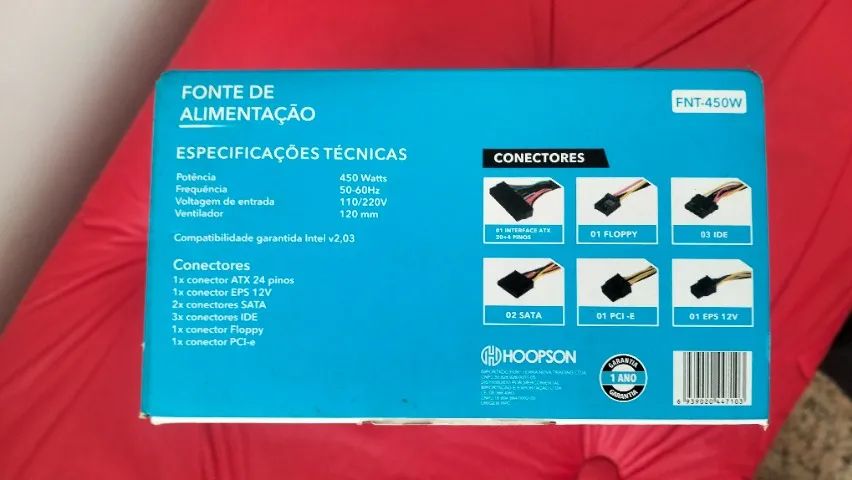 Fonte 450w Hoopson nova - Foto 5
