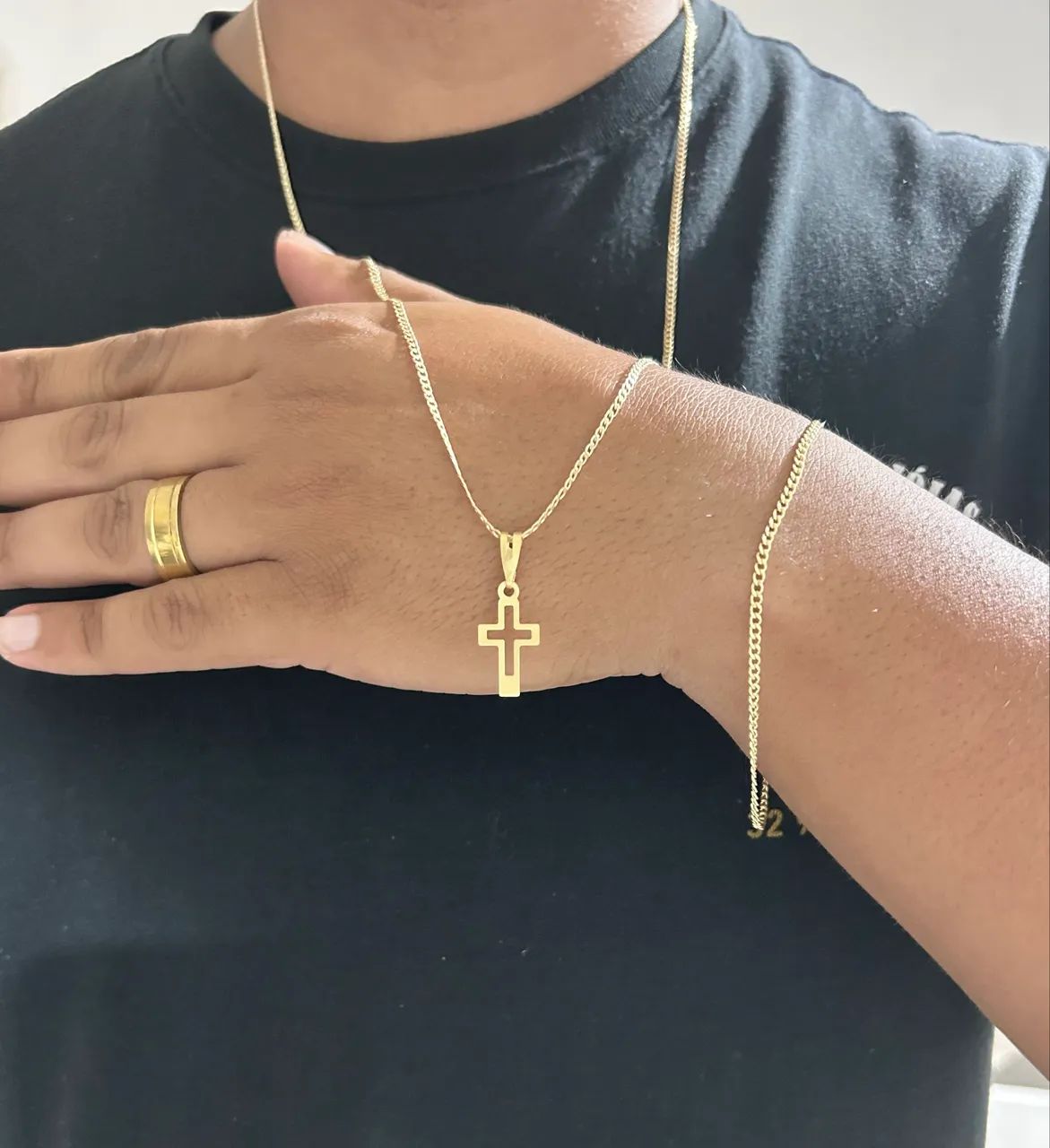 Conjunto joias em promoção, moeda antiga 