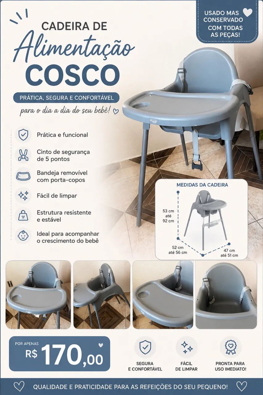 Cadeira de Alimentação Cosco