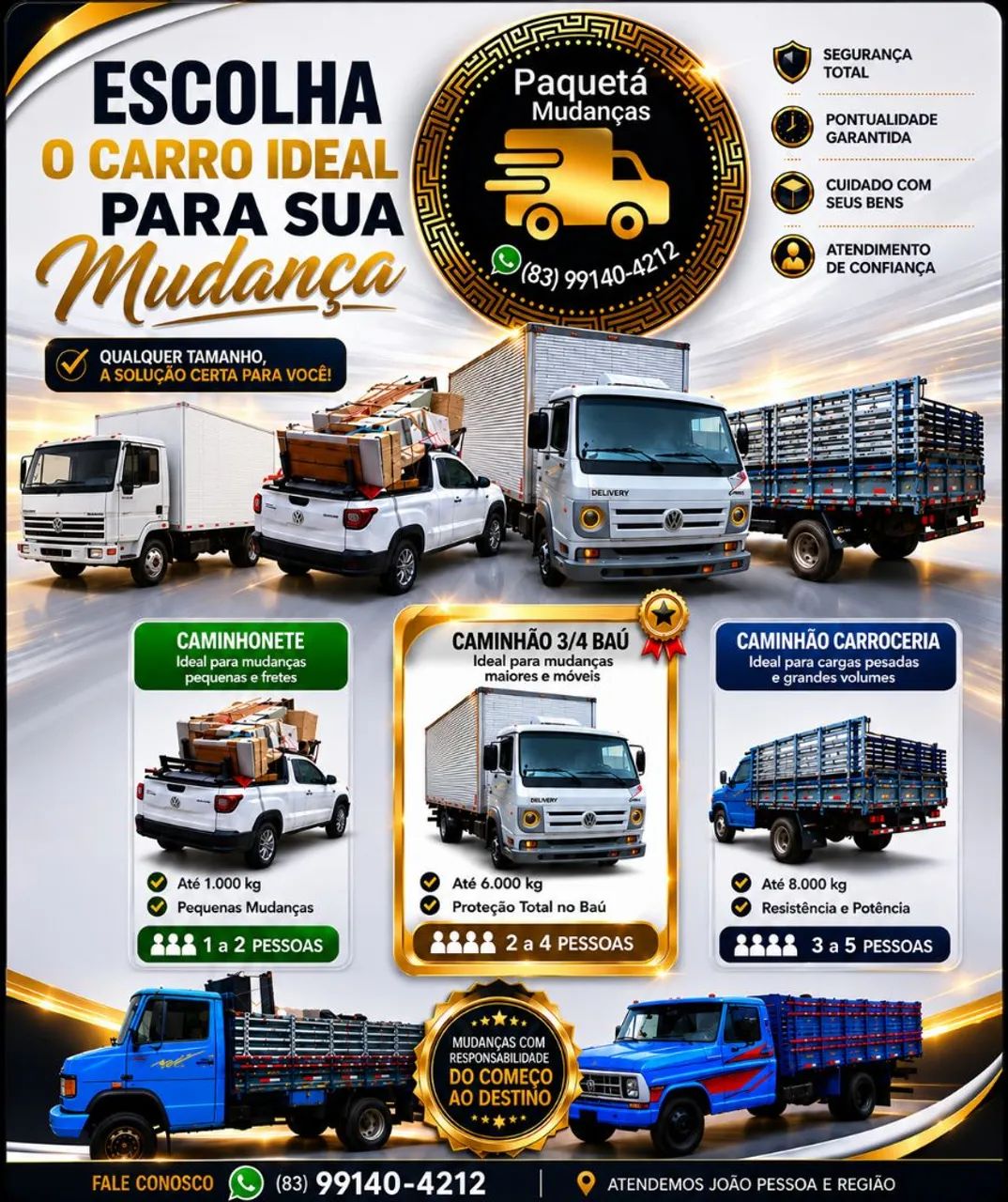 Mudanças e Fretes