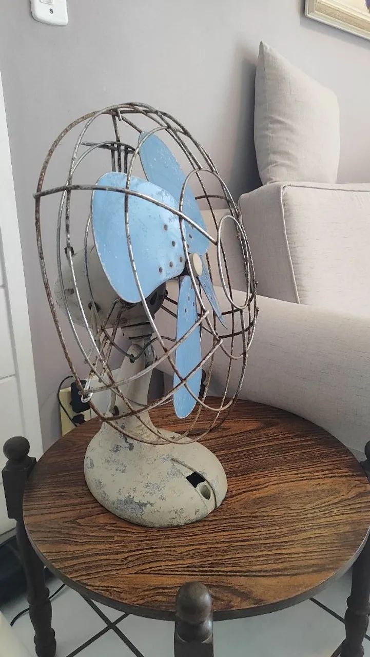 Ventilador decorativo de mesa eletromar 1950  - Foto 2