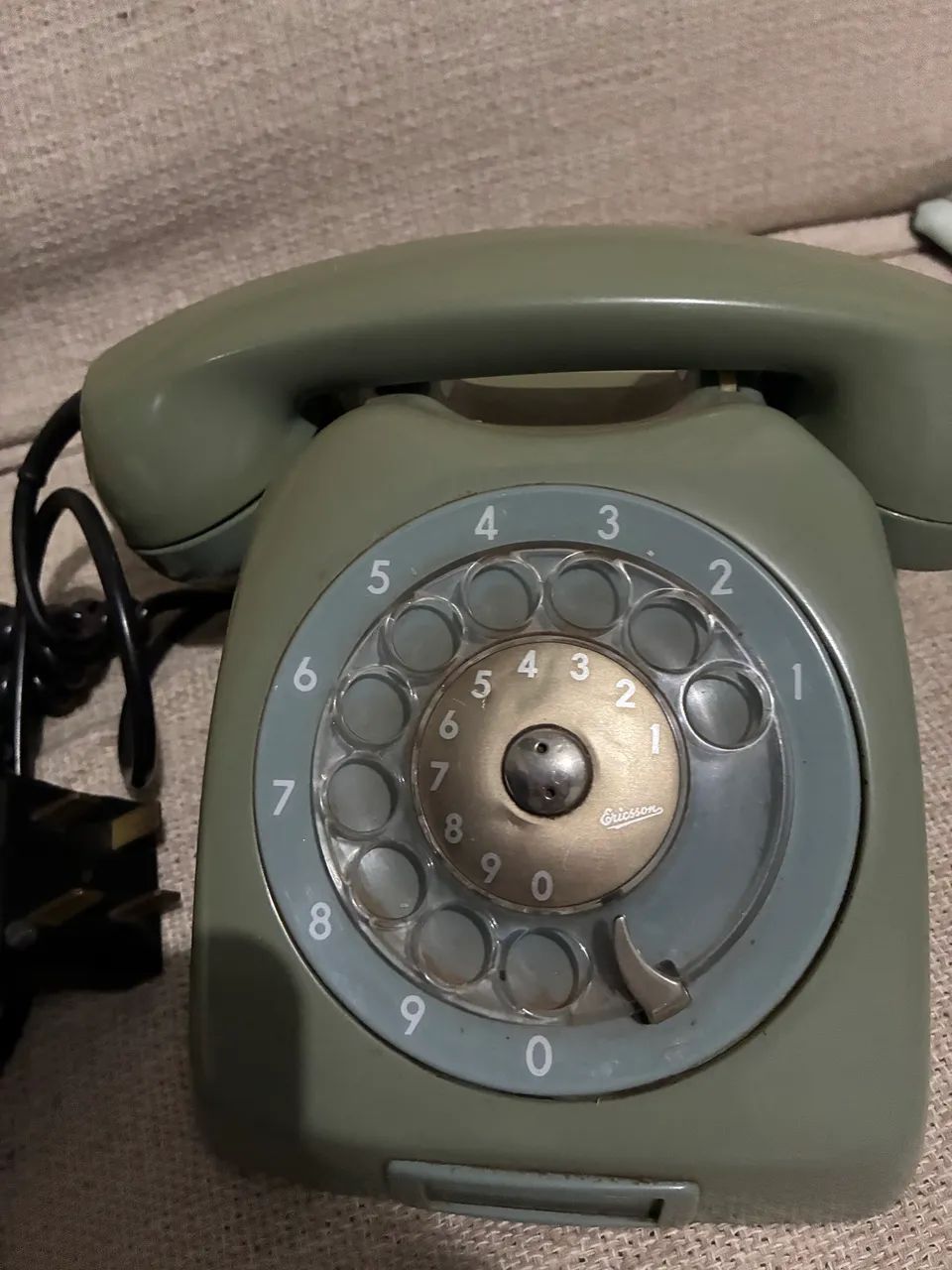 Telefone Antigo de Disco Ericsson Original - Década de 70/80 - Foto 3