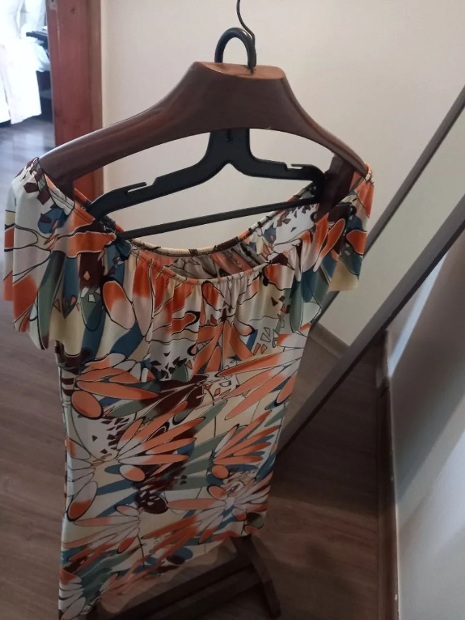 Vestido de babado estampado - verão - Foto 3