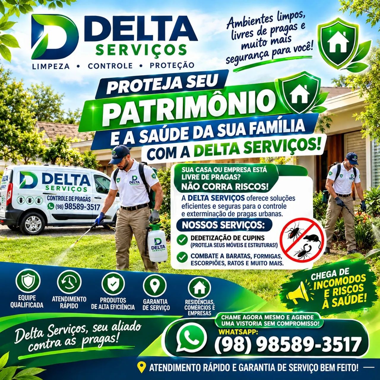 Disponível a serviço. 