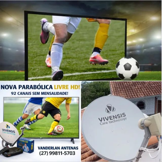 kit antena parabólica rural sitio e chácara  - Foto 4