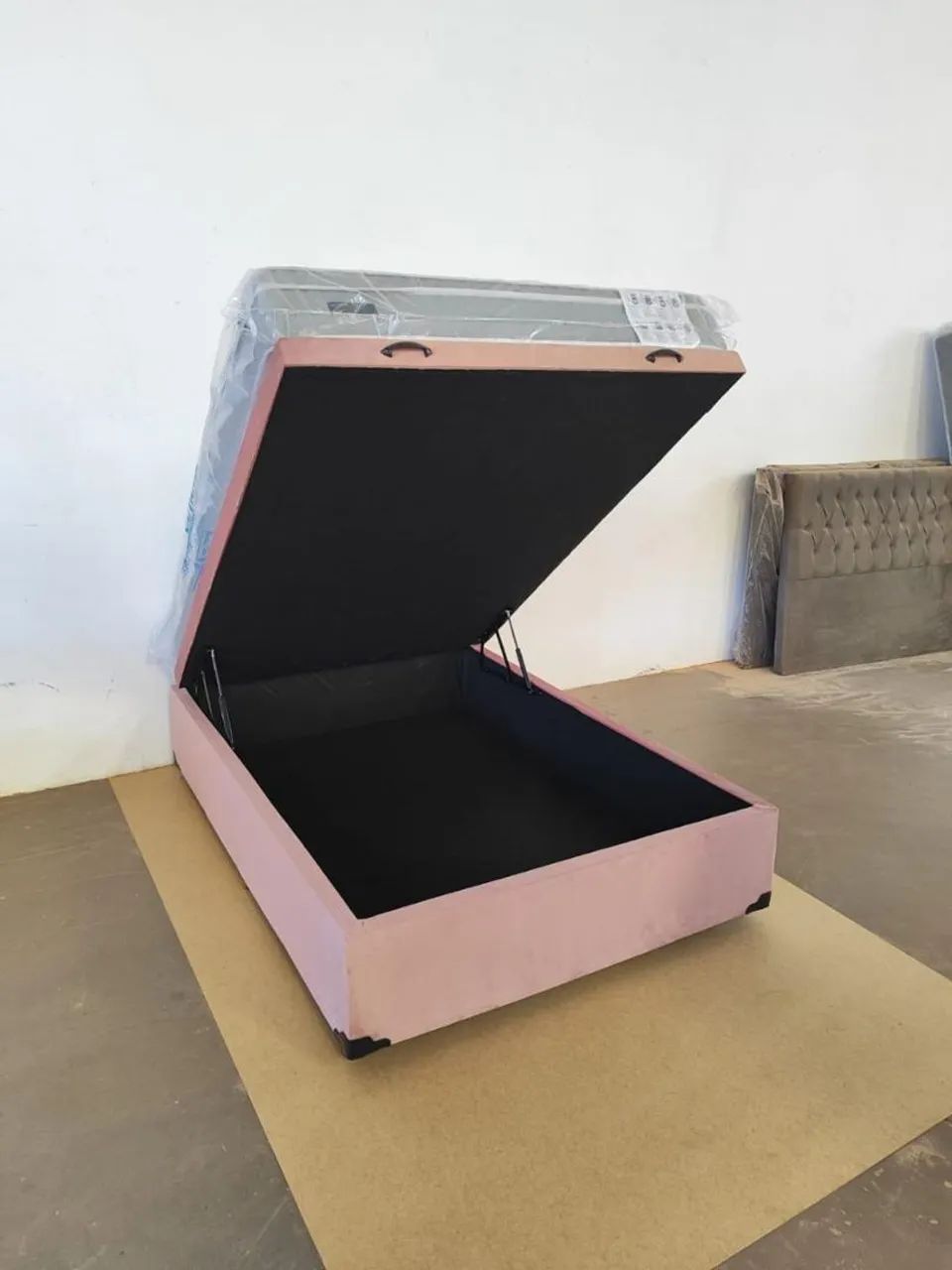 Cama box bau casal 