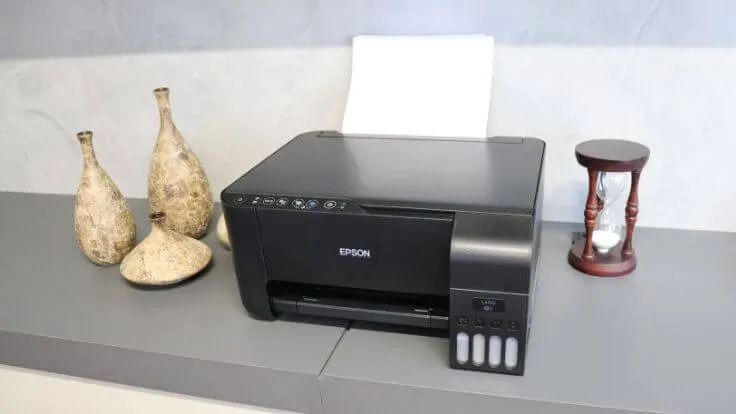 impressora  epson L3150 luzes piscando com comando via cabo funcional