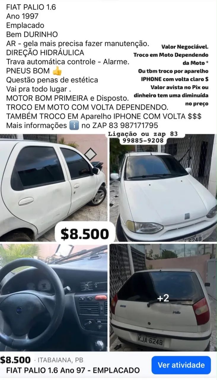 Fiat Palio 1.6 MPI 16V 4P 1997