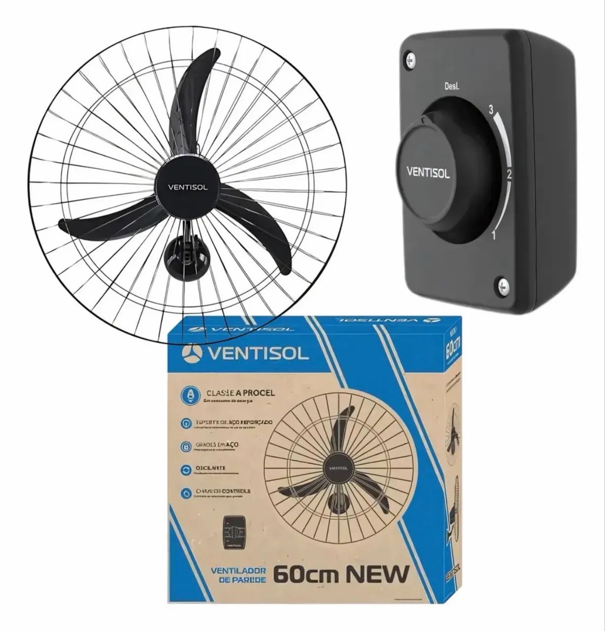 VENTILADOR DE PAREDE VENTISOL  - Foto 3