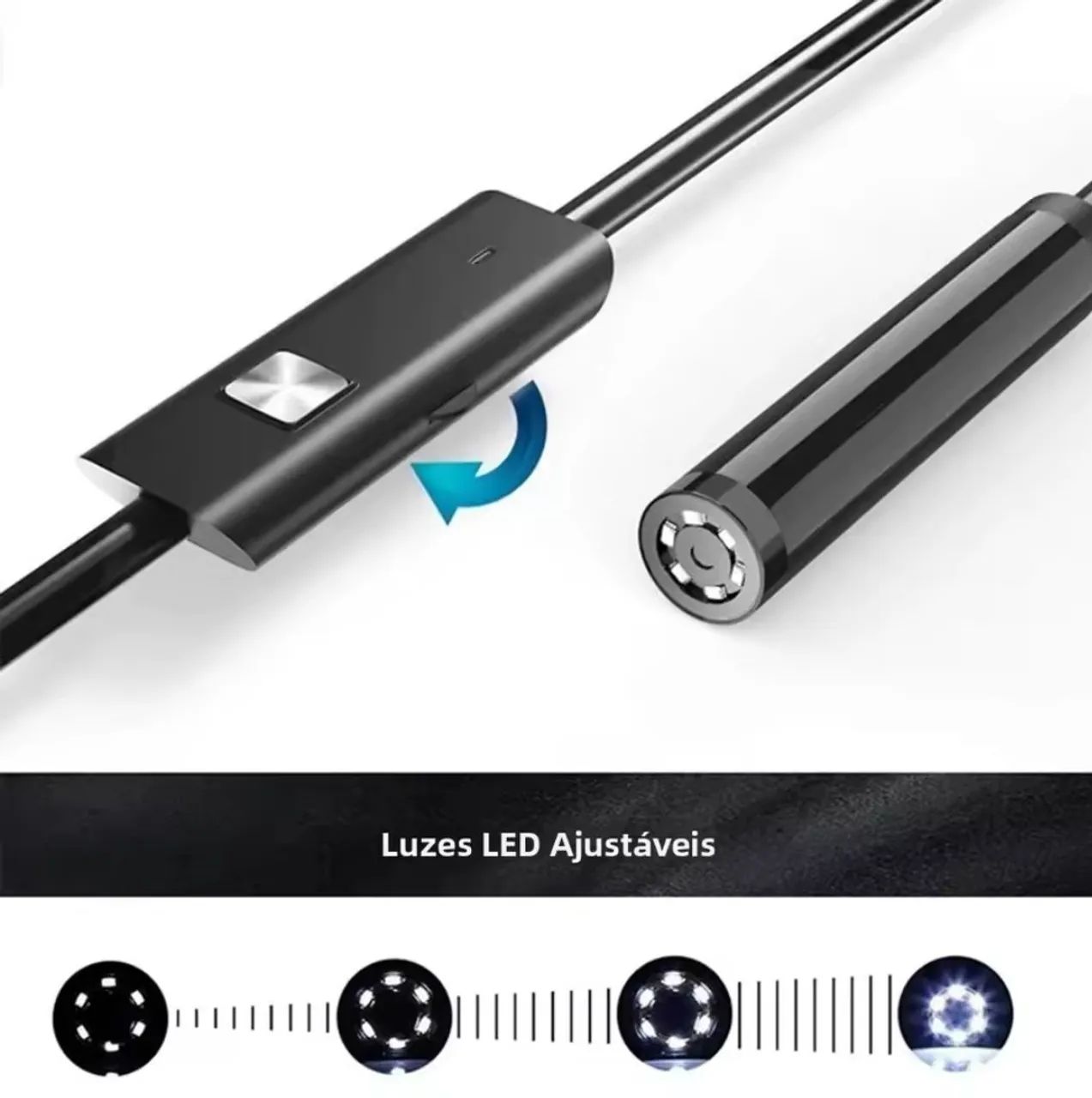 Endoscópio tipo C, Micro USB para smartphones Android  - Foto 3