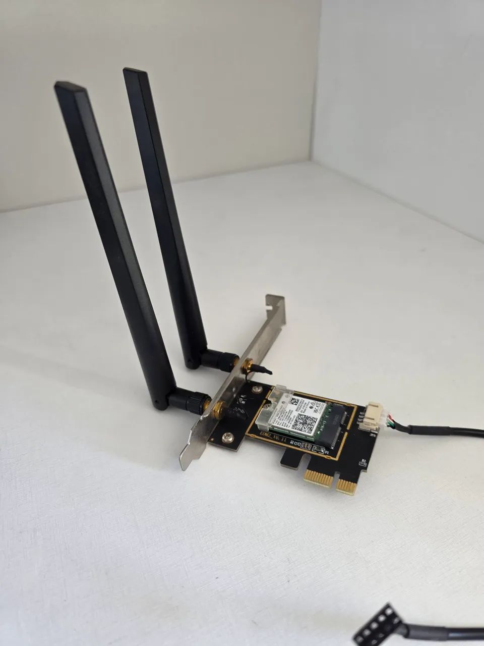Placa de Rede Wi-Fi 6E + Bluetooth 5.3 (Chip Intel AX210) PCI-e - Alta Velocidade