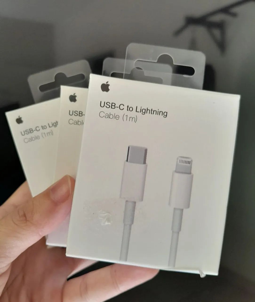 Cabo IPHONE  conector Lightnig com porta USB-C 