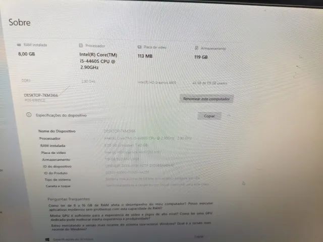 (7) Desktop Positivo Master D480, 8 GB RAM, SSD 128 GB, ENTRADA HDMI - Foto 5
