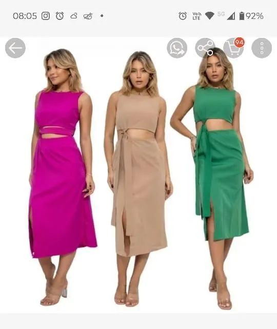 Roupa feminina 