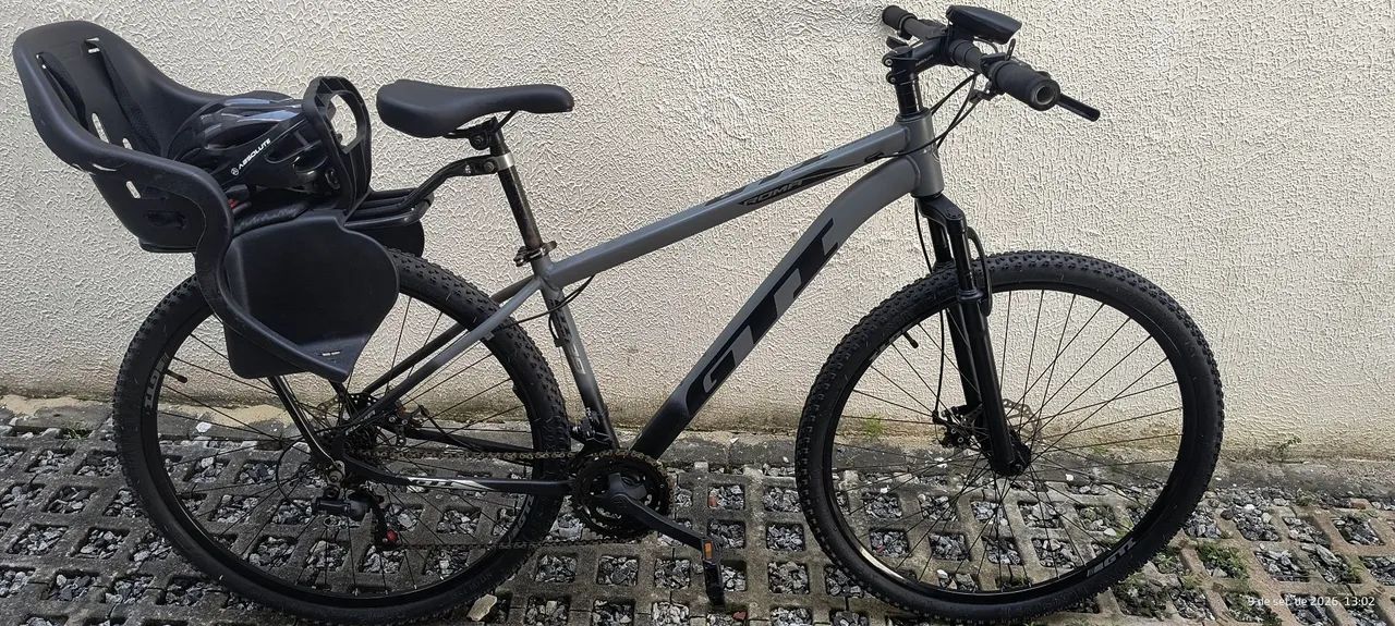 Bicicleta Aro 29 com cadeirinha infantil 