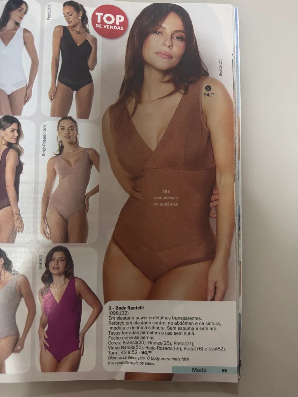 Body alta compressão Demillus - Foto 2