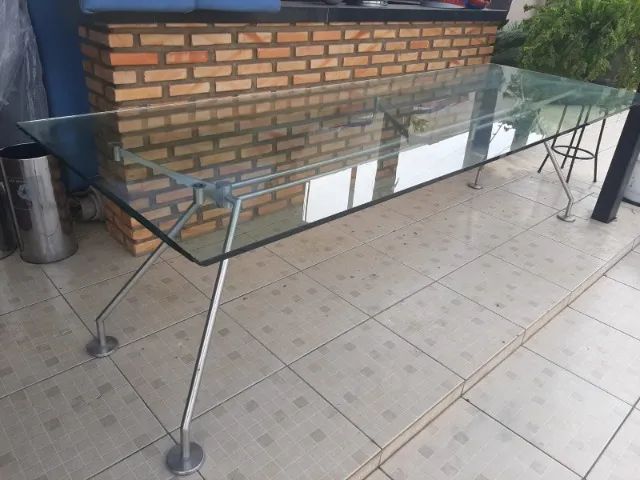 Mesa de Jantar de Vidro Nomos - Luxo - Foto 4