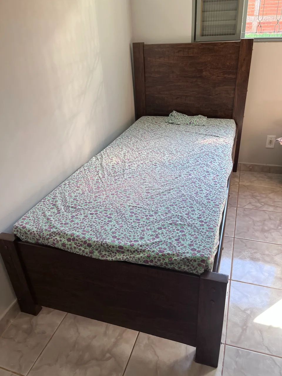 Cama solteiro madeira - Foto 2