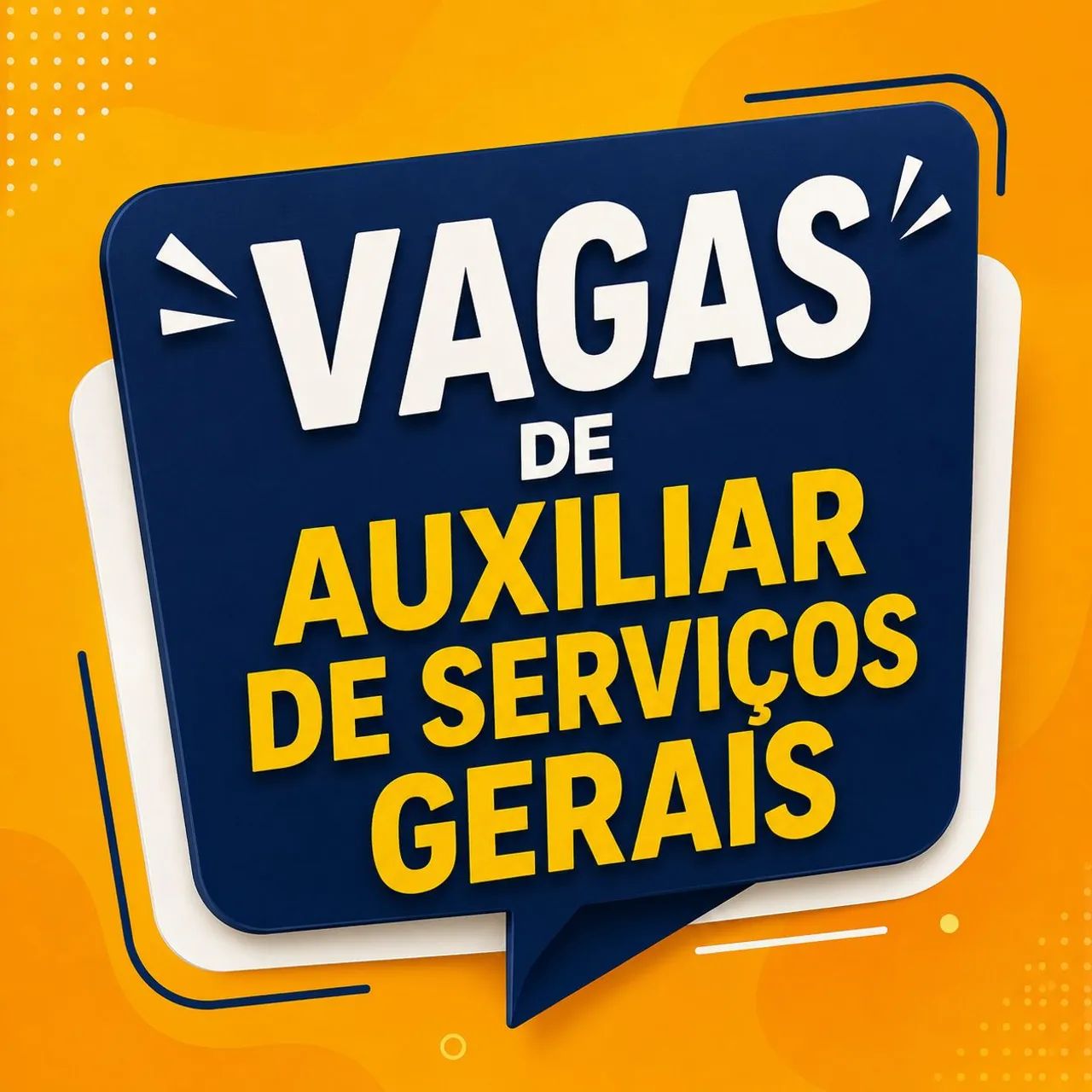 VAGA DE EMPREGO-AUXILIAR DE SERVIÇOS GERAIS 