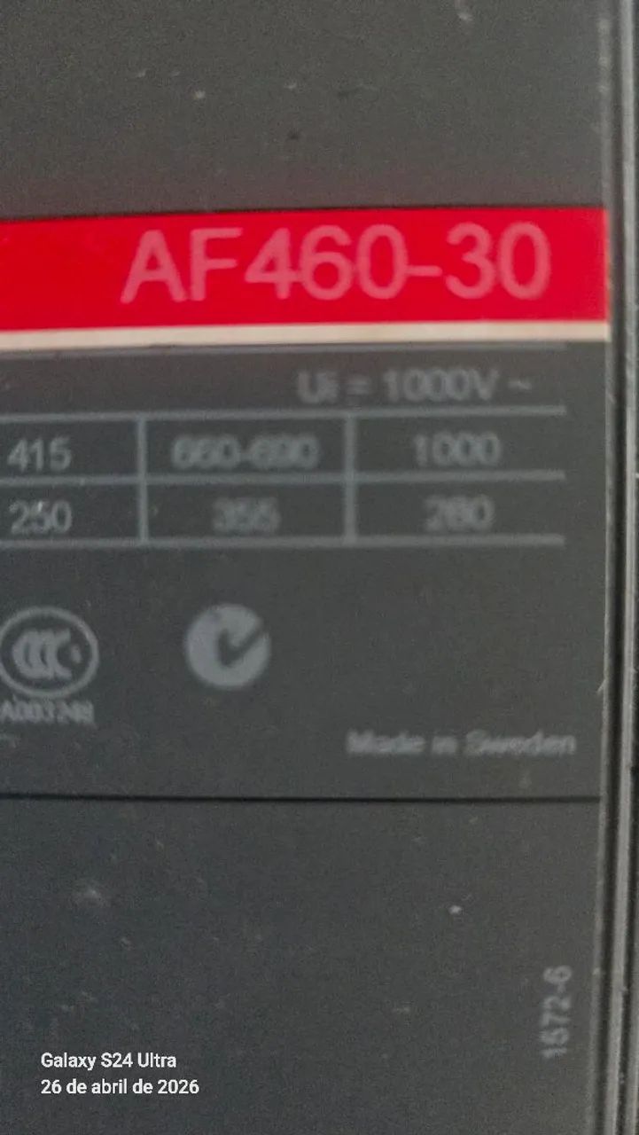 Contator ABB. AF460. Novo..zerado. - Foto 2
