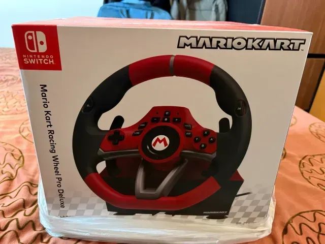 Volante Mário Kart Deluxe Pro compatível Nintendo Switch e PC