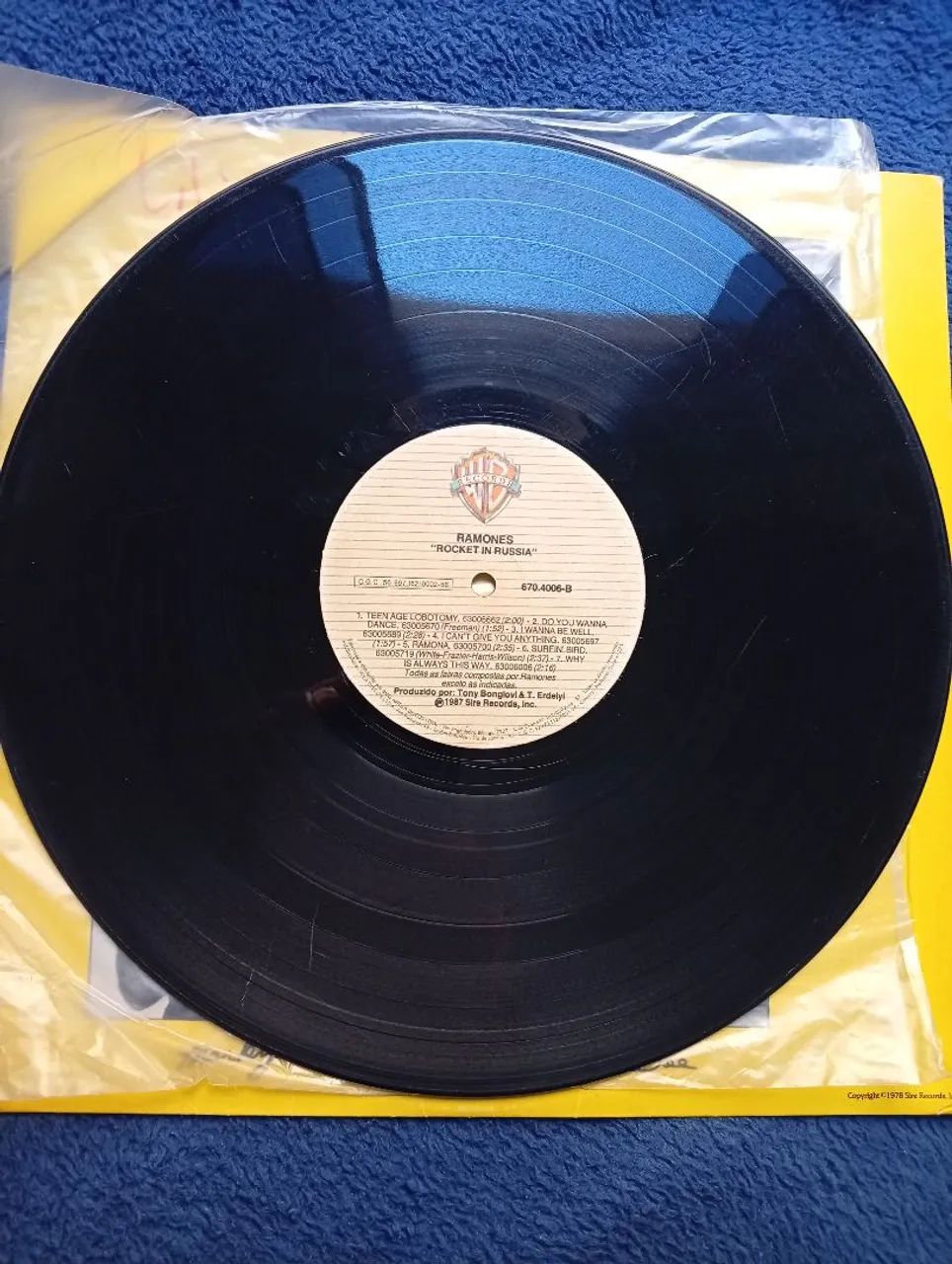 Lp ramones rocket to russia sem capa original vinil ramones Rocket to russia - Foto 5