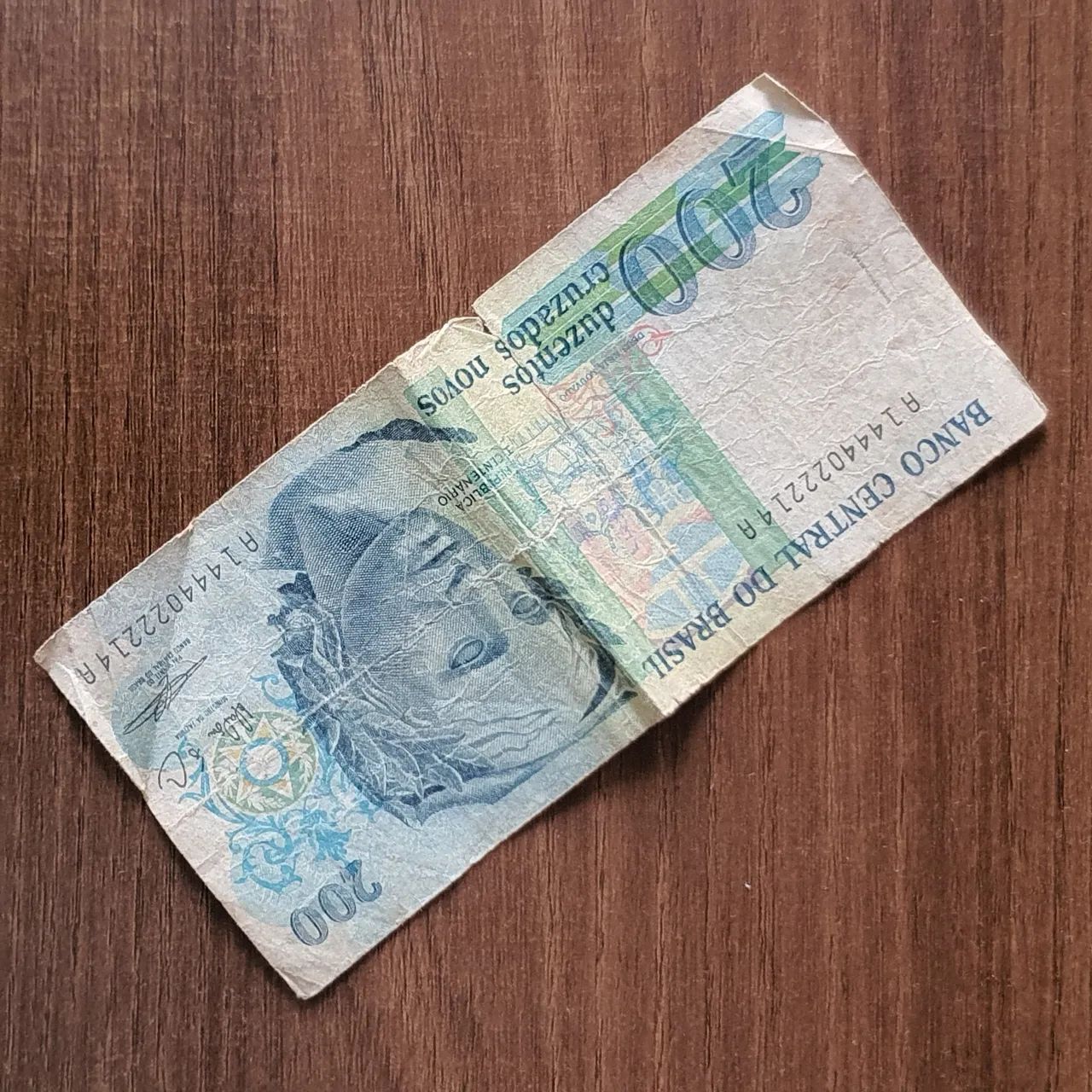 Cédula 200,00 Cruzados novos 