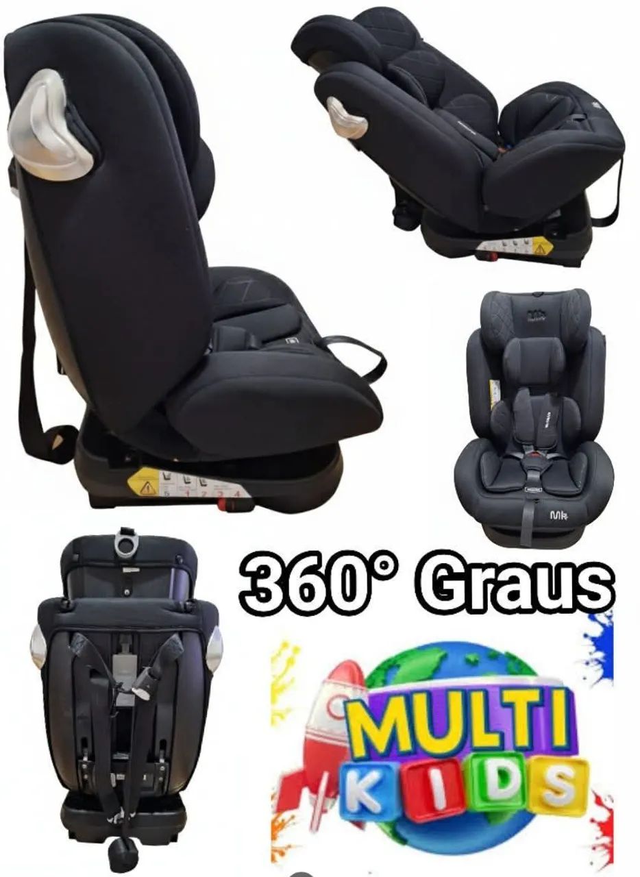 Cadeirinha de Auto Multikids Baby Até 36kg  Isofix Super Reclinável e Confortável  Nova!!!