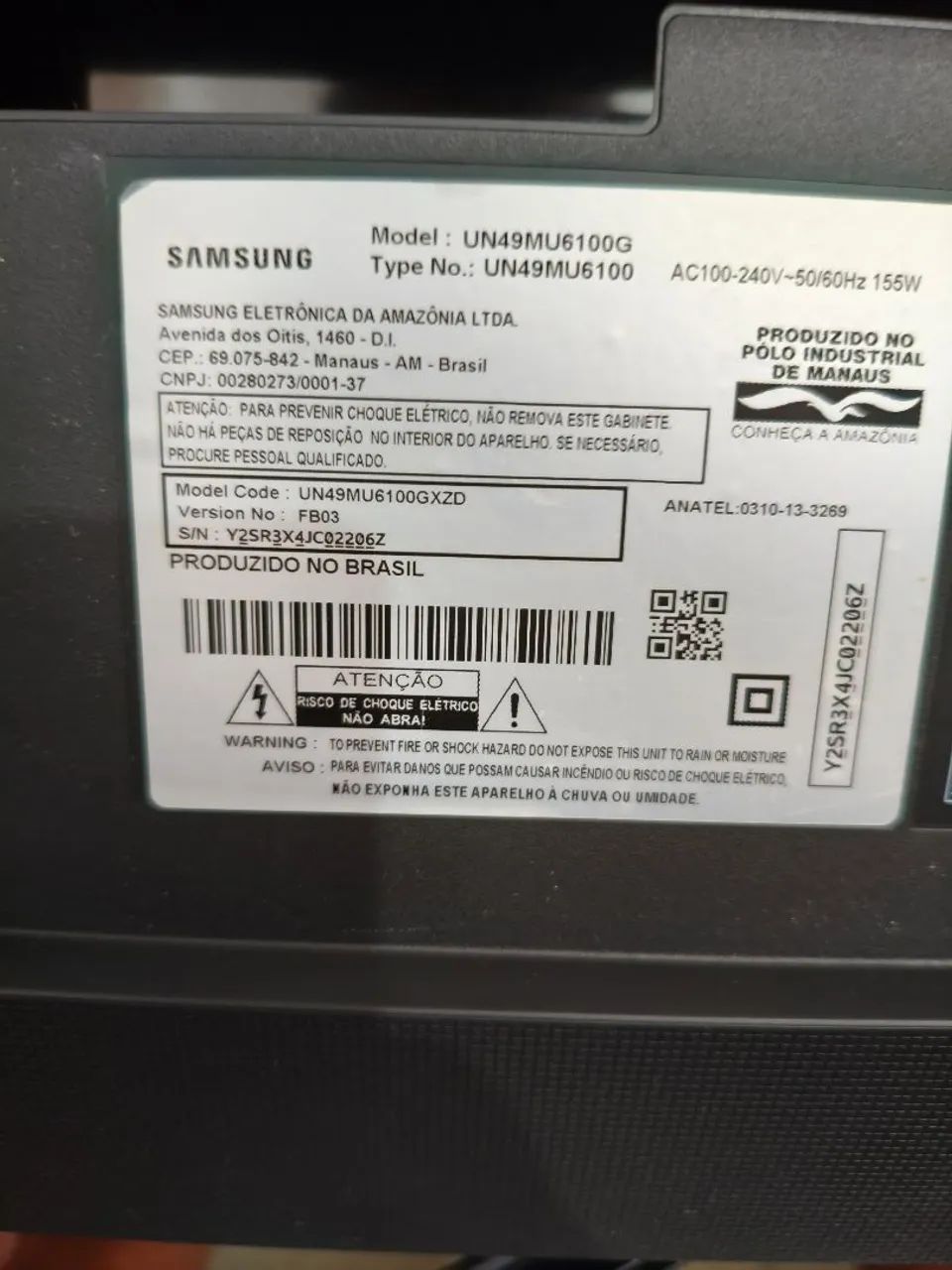 Placa fonte tv Samsung un49um6100g. - Foto 2