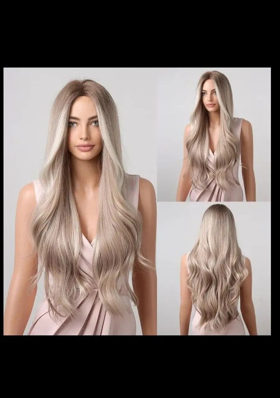 Perucas sintéticas e laces de cabelo humano