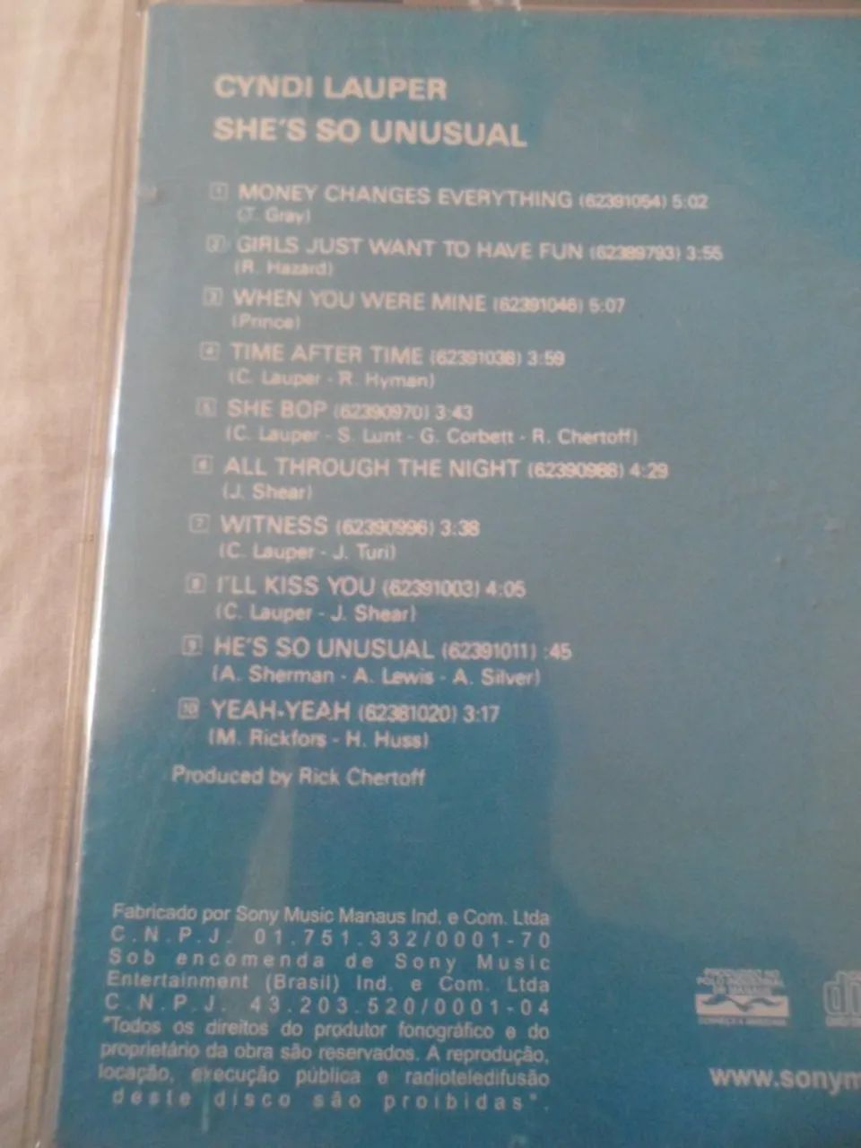 CD Cyndi Lauper She's So Unusual CD nacional e original - Foto 4