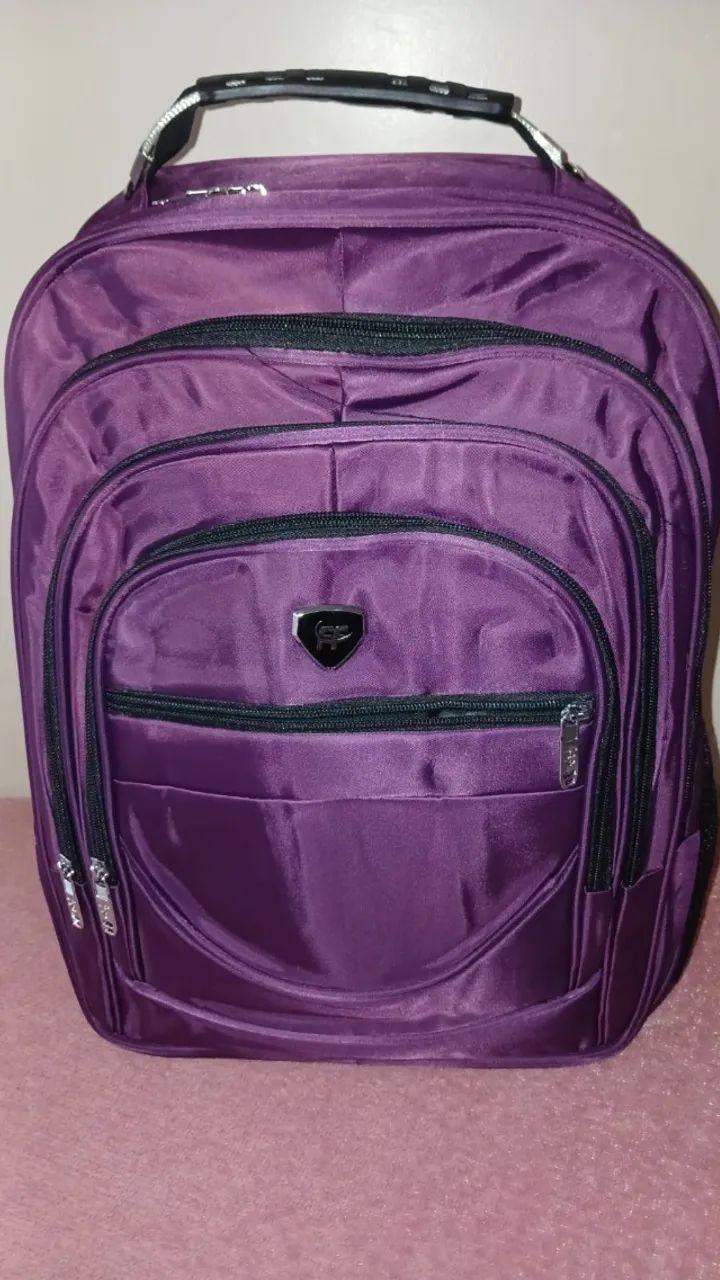 MOCHILA ROXA - NOVA E PRONTA ENTREGA